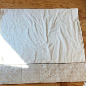 Avanti White and Tan Decorative Towel